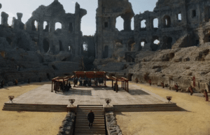 Escena de Juego de Tronos en el Pozo Dragón