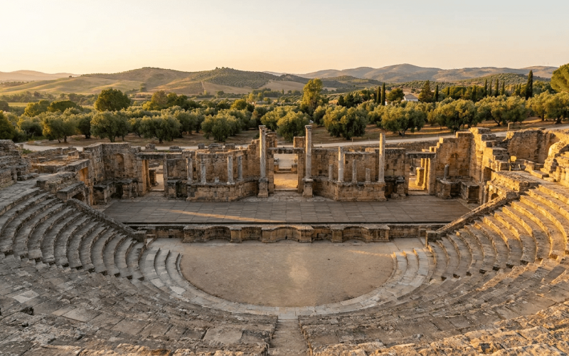 Imagen ilustrativa sobre teatro romano de itálica