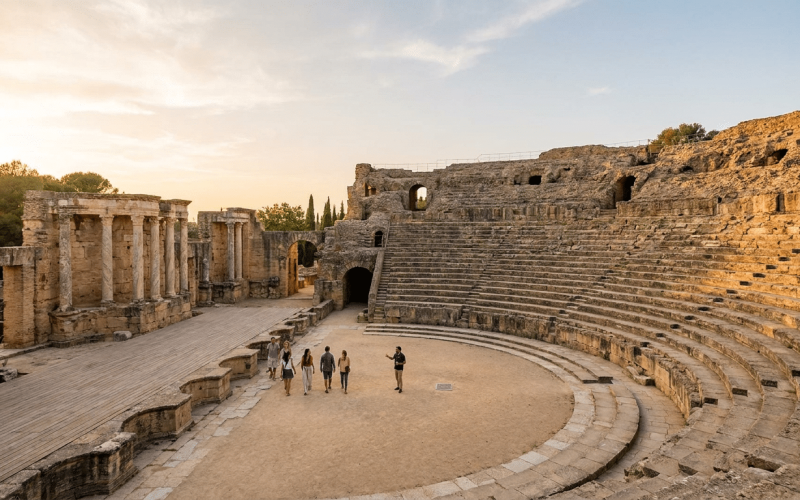 Imagen ilustrativa sobre teatro romano itálica